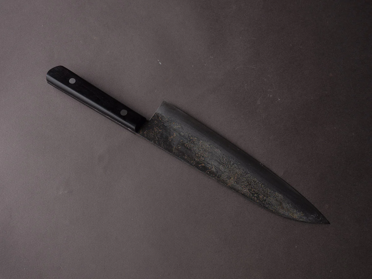 Morihei - Hisamoto - White #1 - Kurouchi - Gyuto - 210mm - Western Handle (No Bolster) - Image 3