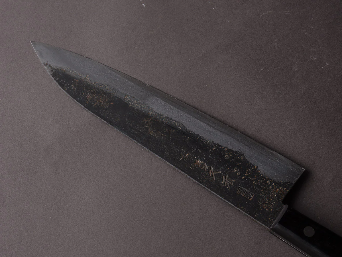 Morihei - Hisamoto - White #1 - Kurouchi - Gyuto - 210mm - Western Handle (No Bolster) - Image 4