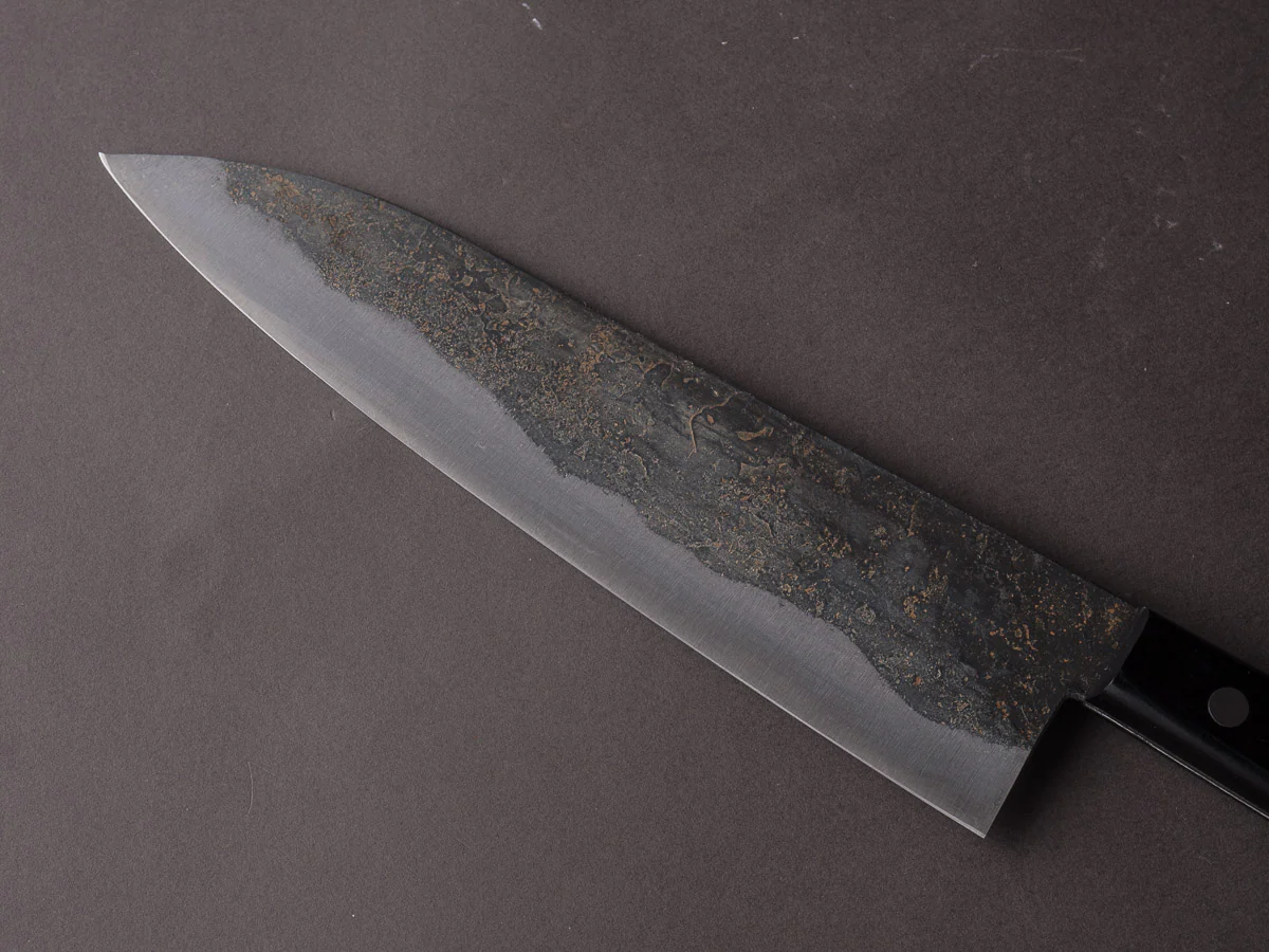 Morihei - Hisamoto - White #1 - Kurouchi - Gyuto - 210mm - Western Handle (No Bolster) - Image 5