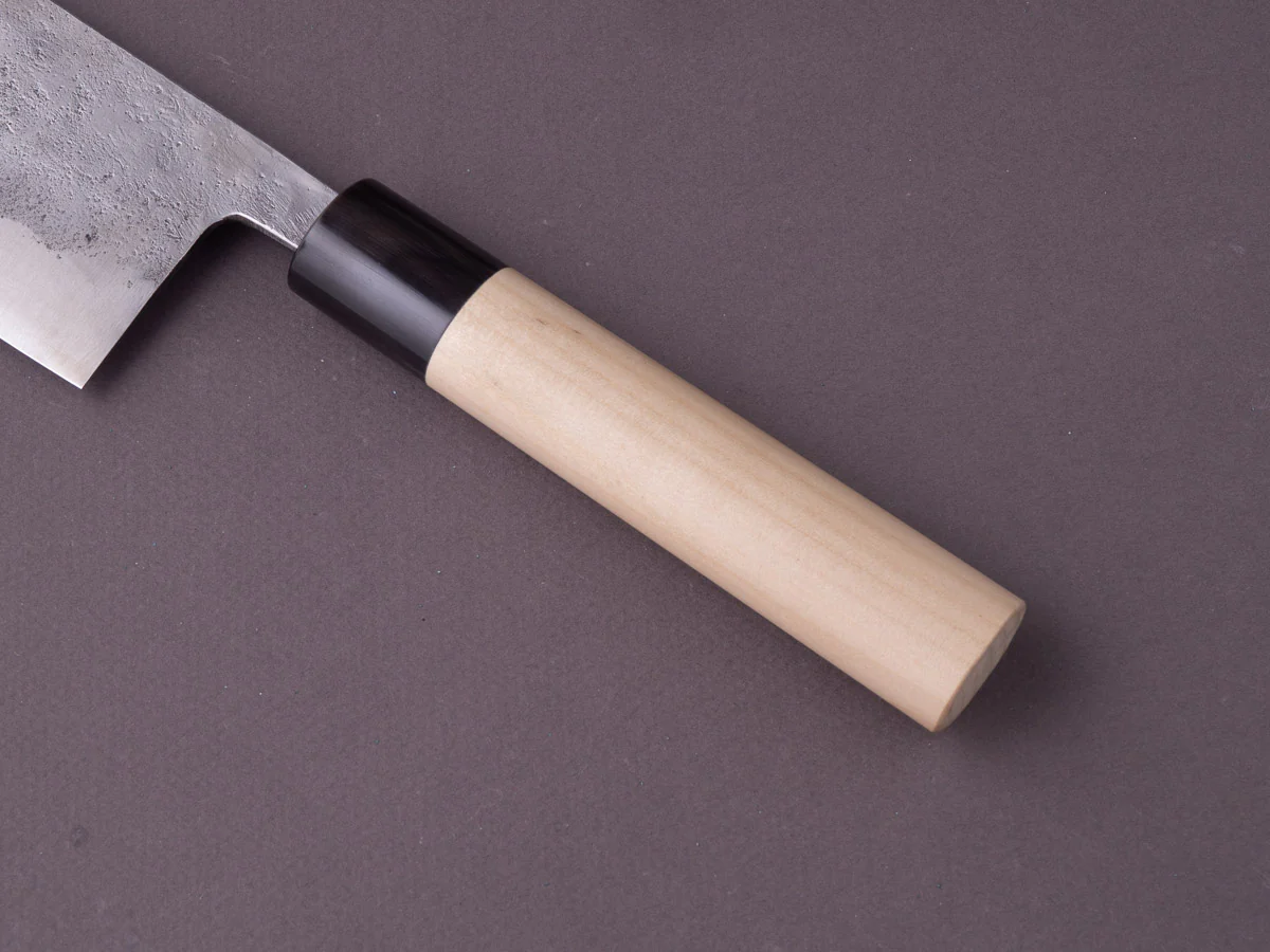 Morihei - Hisamoto - Super Blue - Tsuchime Stainless Clad - 165mm Nakiri - Magnolia Handle - Image 4