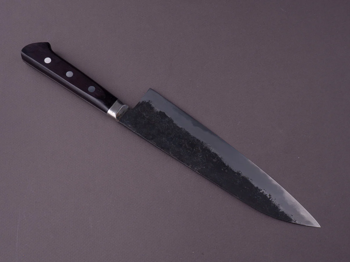 Morihei - Hisamoto - White #1 - Kurouchi - 210mm - Gyuto - Western Handle - Fine Finish - Image 3