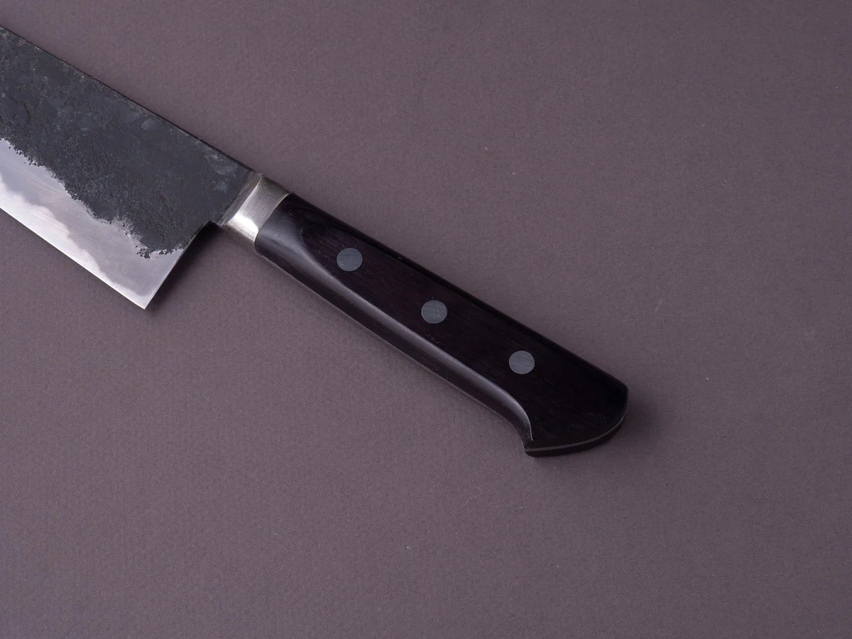 Morihei - Hisamoto - White #1 - Kurouchi - 210mm - Gyuto - Western Handle - Fine Finish - Image 6