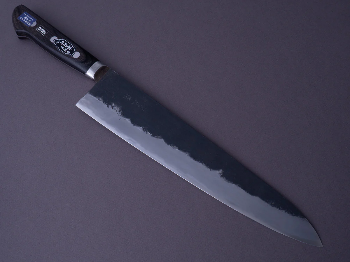 Morihei - Hisamoto - White #1 - Kurouchi - 270mm - Gyuto - Western Handle - Fine Finish