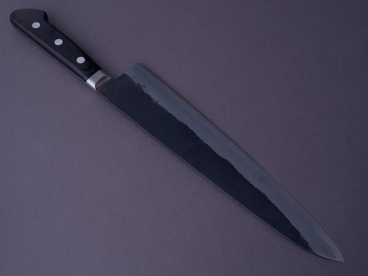 Morihei - Hisamoto - White #1 - Kurouchi - 270mm - Gyuto - Western Handle - Fine Finish - Image 2