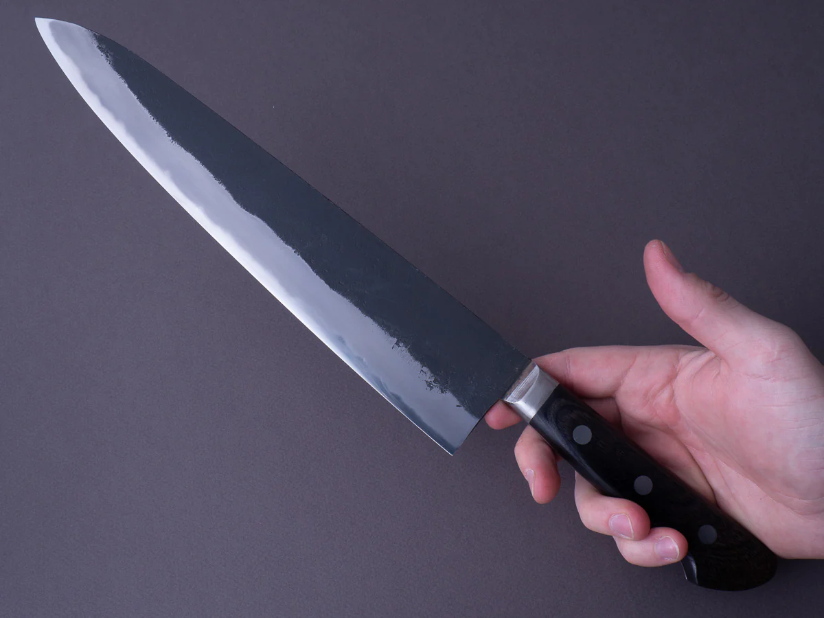 Morihei - Hisamoto - White #1 - Kurouchi - 270mm - Gyuto - Western Handle - Fine Finish - Image 6