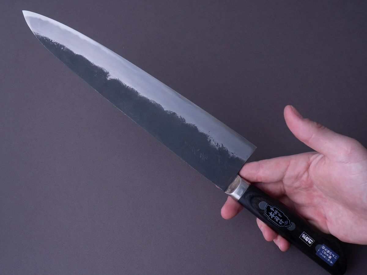 Morihei - Hisamoto - White #1 - Kurouchi - 270mm - Gyuto - Western Handle - Fine Finish - Image 7