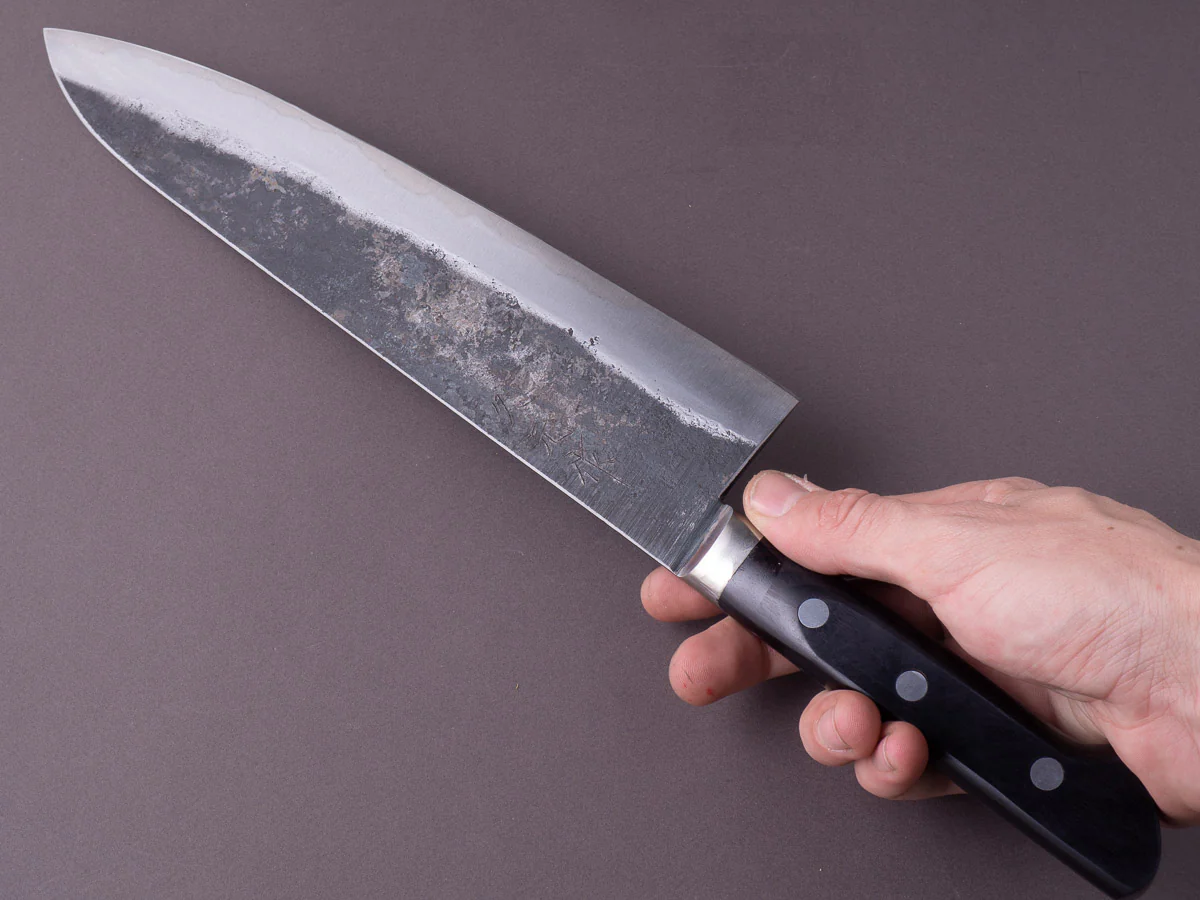 Morihei - Hisamoto - White #1 - Kurouchi - 300mm - Gyuto - Western Handle - Thick Grind - Image 6