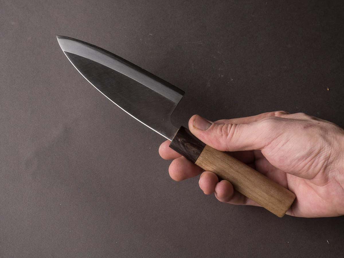 Mumei - Stainless - Deba - 120mm - Magnolia Handle - Image 9