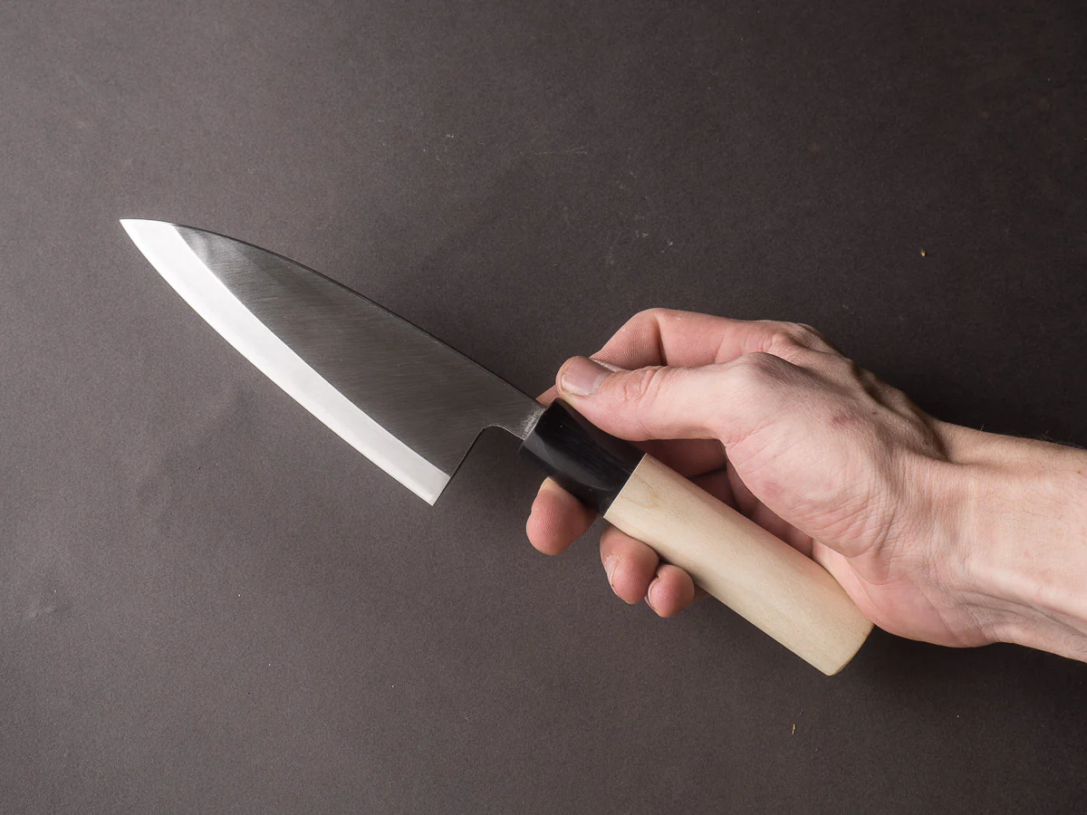 Mumei - Stainless - Left Handed - Deba - 135mm - Magnolia Handle - Image 5