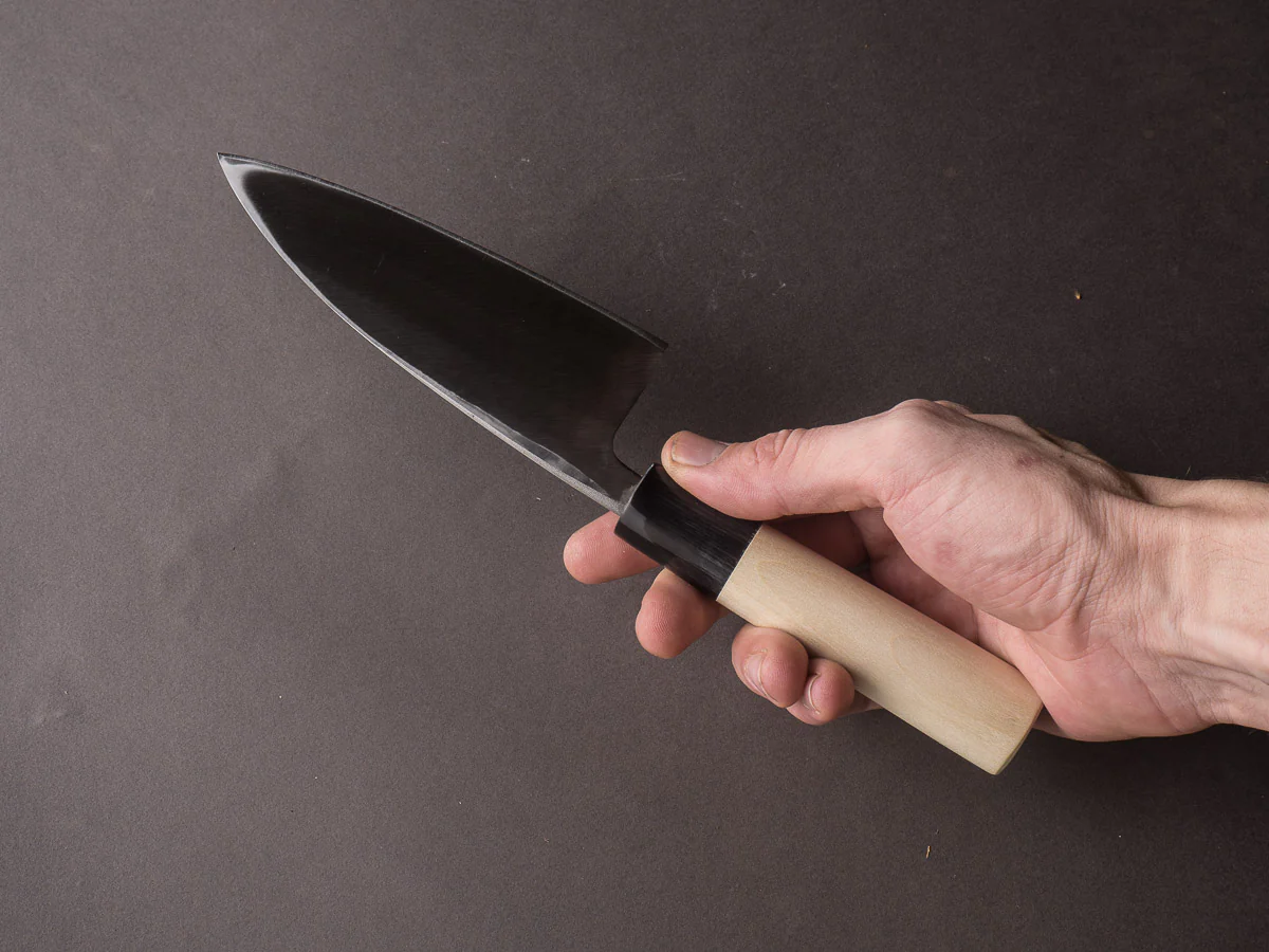 Mumei - Stainless - Left Handed - Deba - 135mm - Magnolia Handle - Image 6