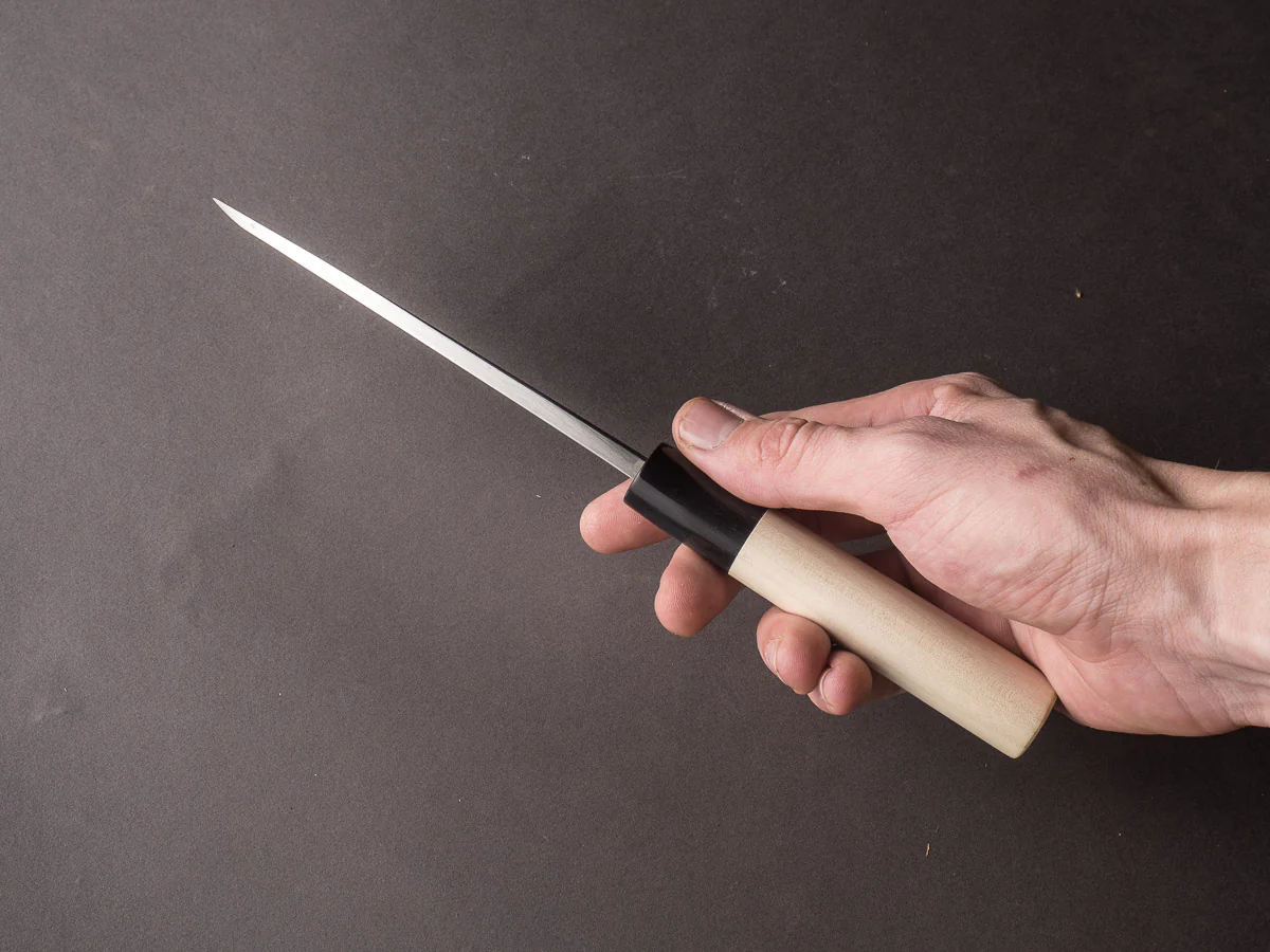 Mumei - Stainless - Left Handed - Deba - 135mm - Magnolia Handle - Image 7
