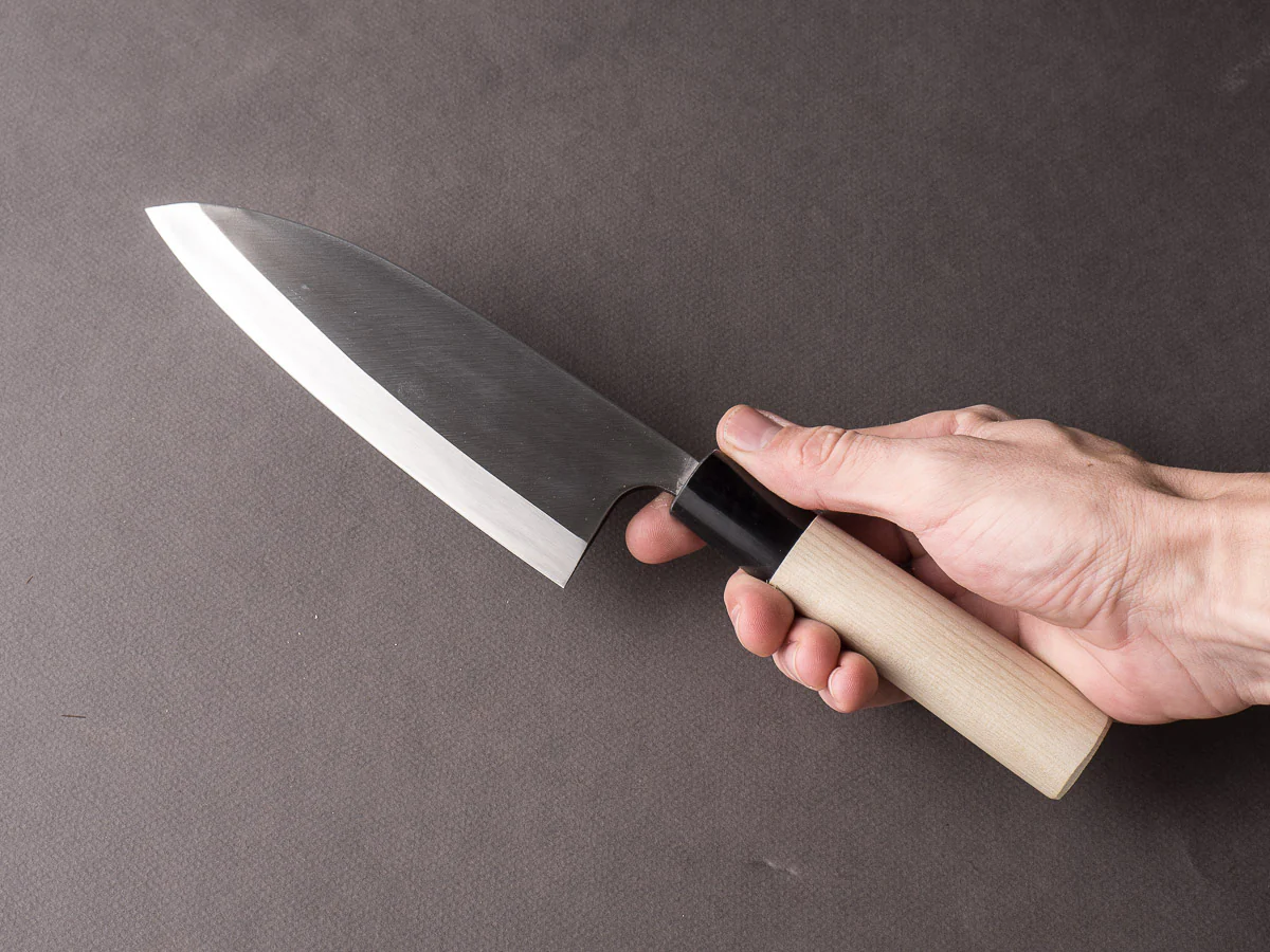 Mumei - Stainless - Left Handed - Deba -  165mm - Magnolia Handle - Image 7