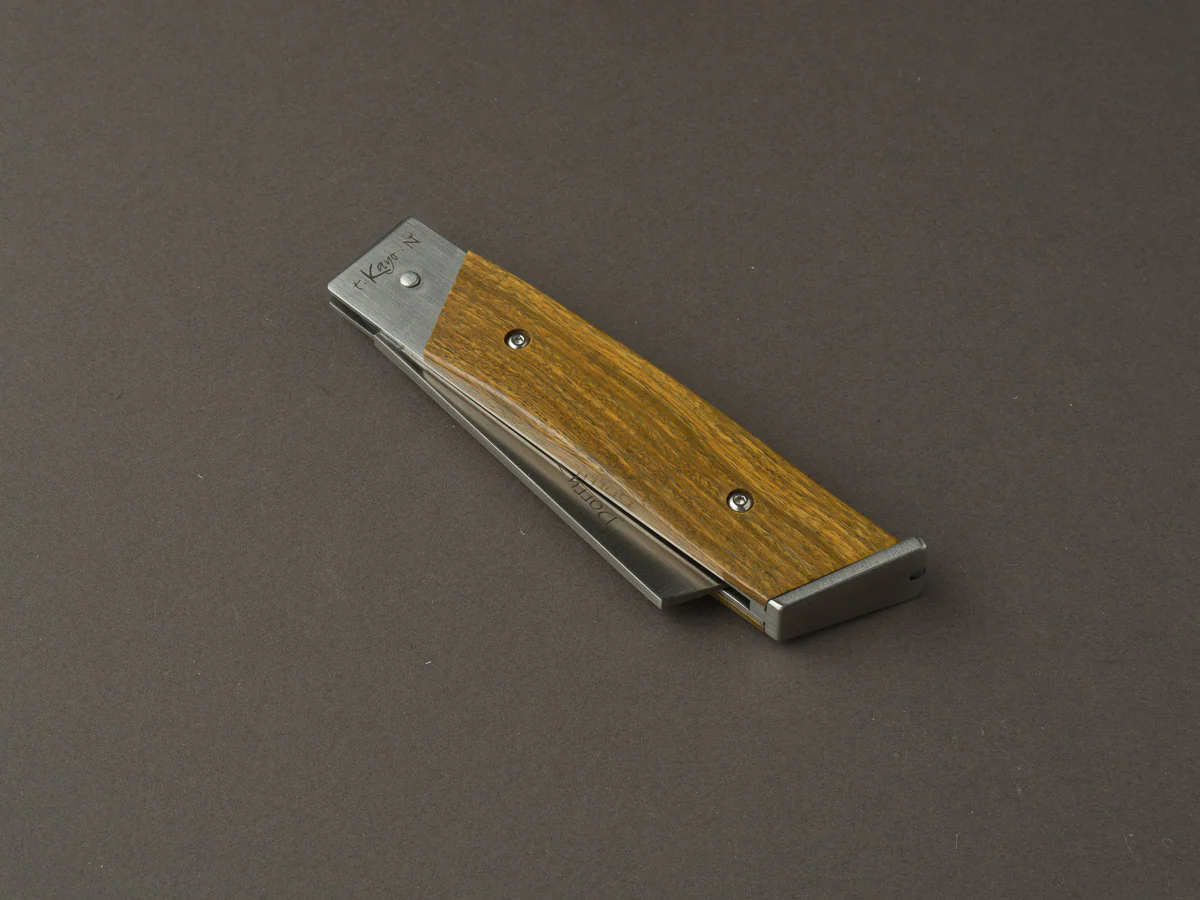 Neptunia - Folding Knife - Dorry - Slip Joint - 75mm - 12C27 -  Palo Santo Handle - Image 2