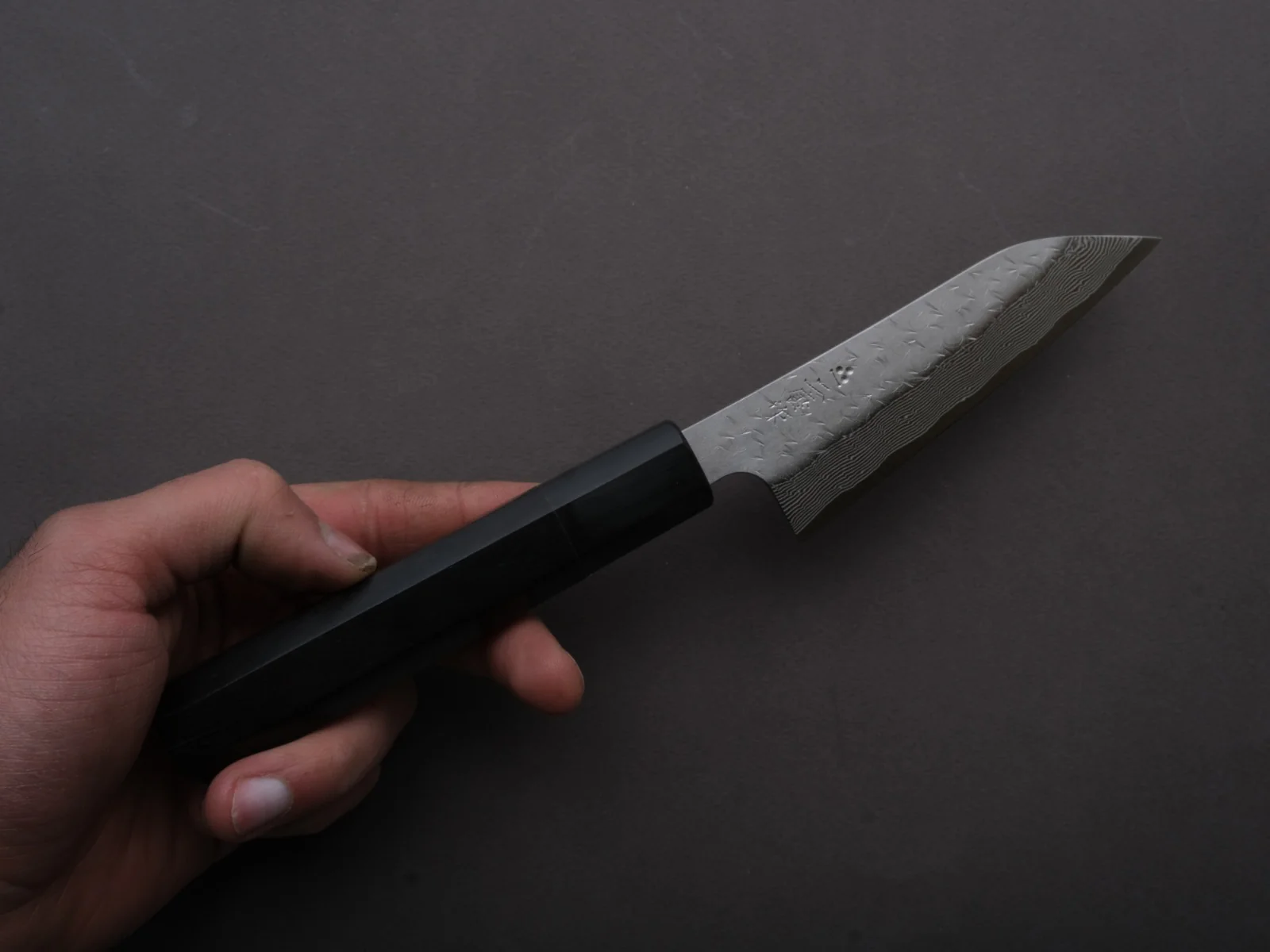 Nigara Hamono - SG STRIX - Petty - 120mm - Ebony Handle - Image 3