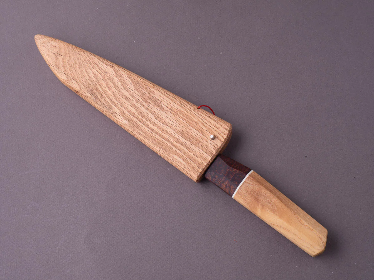 Pellegrino Cutlery - Mono-Steel - 52100 - 185mm Petty - Custom Maple Handle - Image 3
