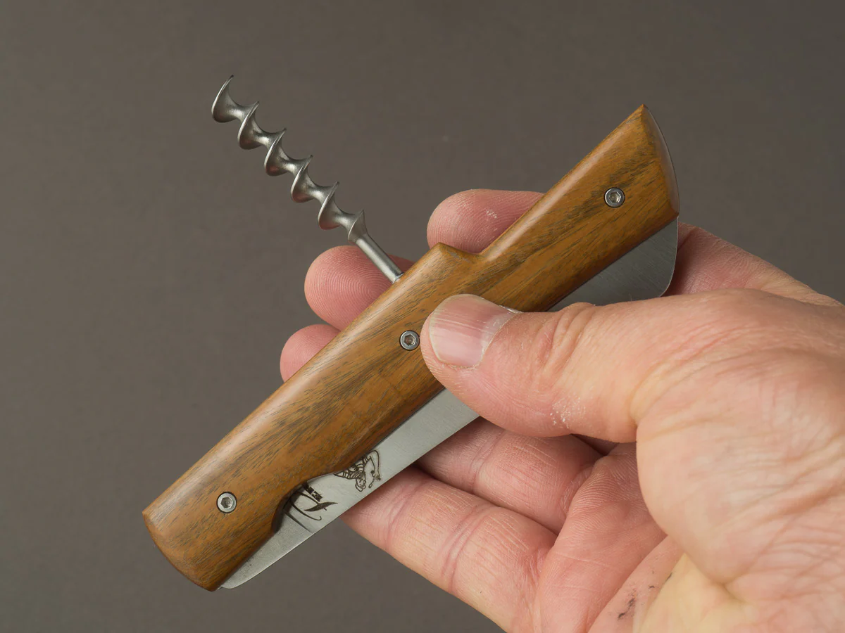 Perceval - Folding/Pocket Knife - Vendredi - Palo Santo Handle w/ Wine Key - Image 7