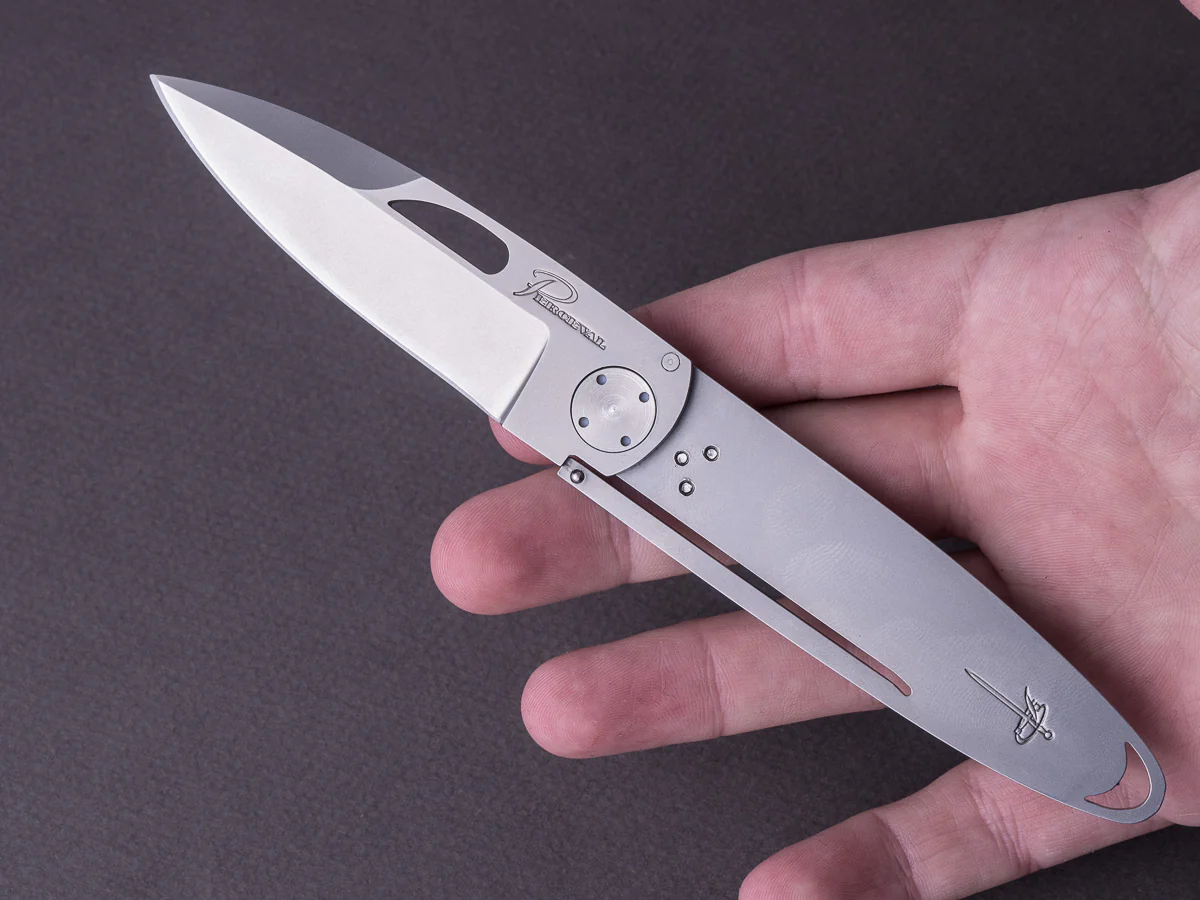 Perceval - Folding Knife - T45 - Liner Lock - Stainless - 7cm - Image 5