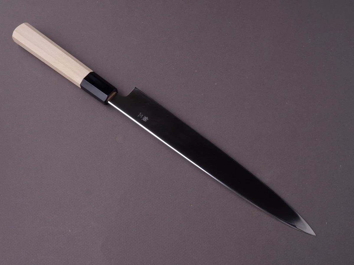 Hitohira - Kikuchiyo x Rikichi - Silver #3 - 240mm Yanagiba - Ho Wood Handle - Saya - Image 3