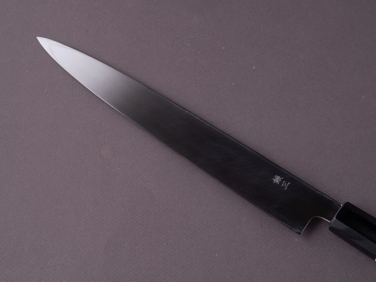Hitohira - Kikuchiyo x Rikichi - Silver #3 - 240mm Yanagiba - Ho Wood Handle - Saya - Image 5