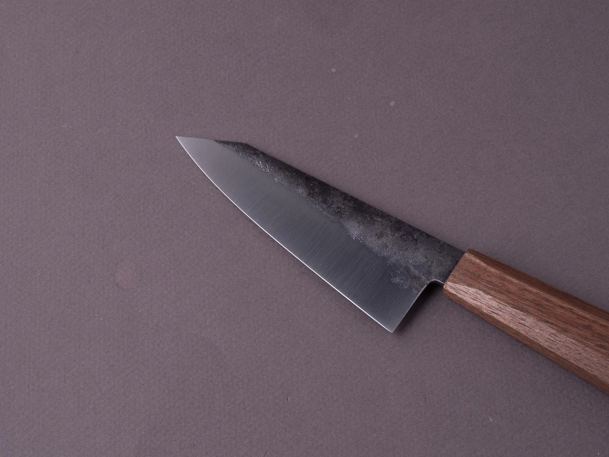 Soma - Standard Chef Set - 80CRV2 Carbon - Kurouchi - 120mm Kiritsuke Petty - Walnut Handle - Image 4