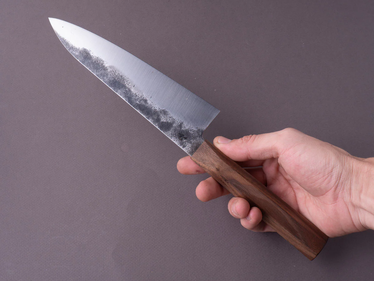 Soma - Standard Chef's Set - 80CRV2 Carbon - Kurouchi - 190mm Gyuto - Walnut Handle - Image 7
