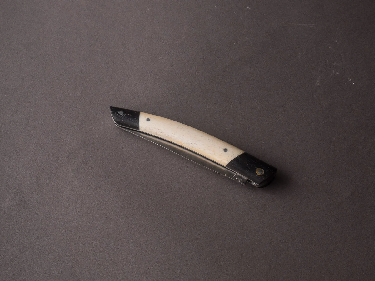 G. Regnaud - Le Thiers - 12cm Folding Knife - Ebony & Bone Handle - Image 4