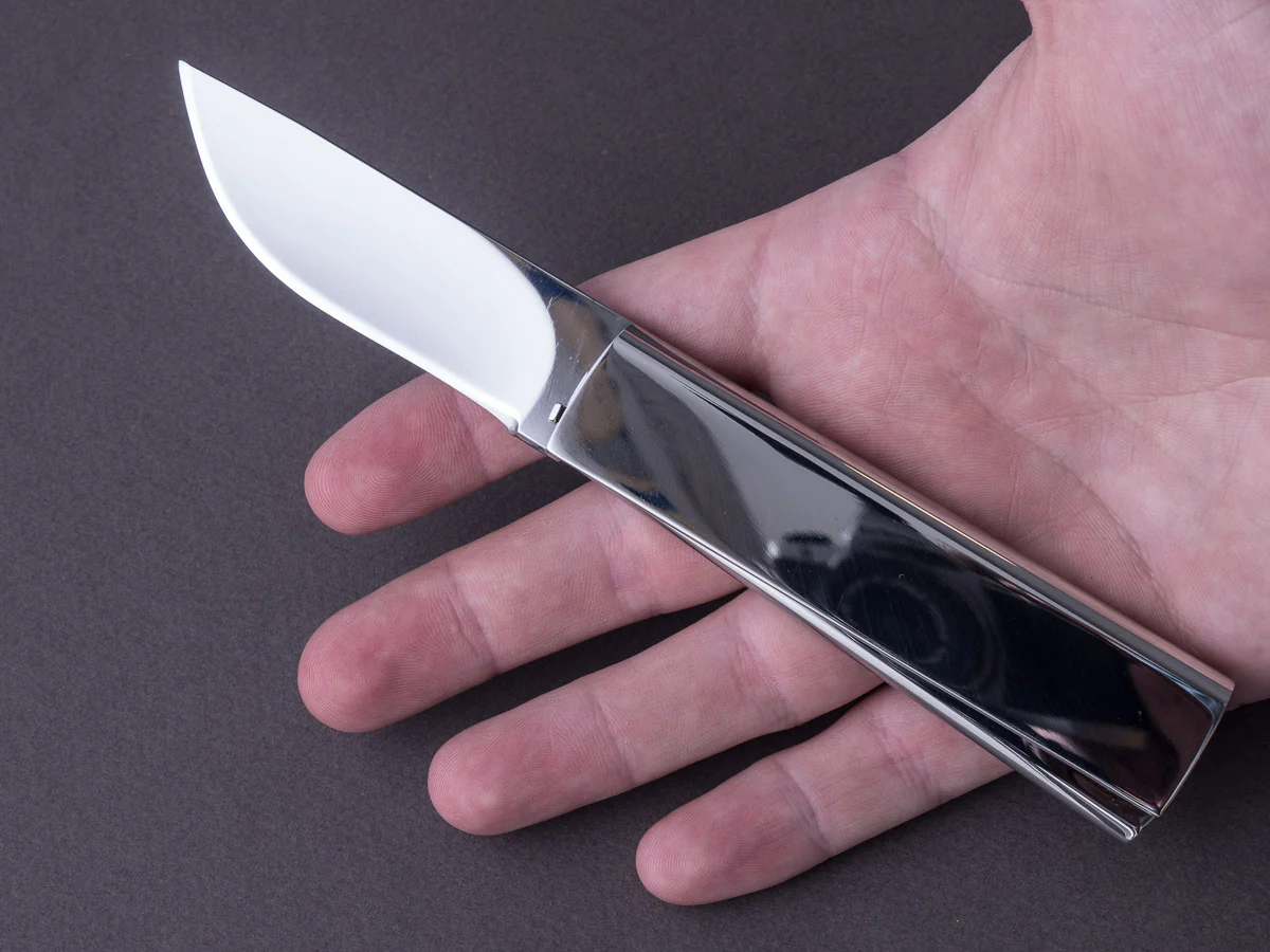 Roberto Ottonello - Gravity Knife - N690 - 70mm - Mirror Polished - Image 5