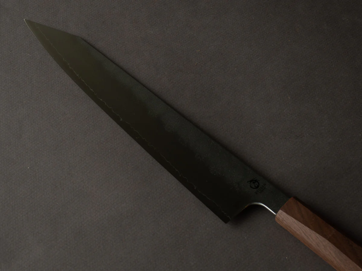 RYUSEN - BLAZEN RYU WA - SG2 Nashiji - 240mm Kiritsuke Gyuto - Walnut Handle - Image 4