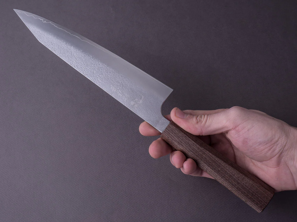 RYUSEN - BLAZEN RYU WA - SG2 Nashiji - 210mm Kiritsuke Gyuto - Walnut Handle - Image 7