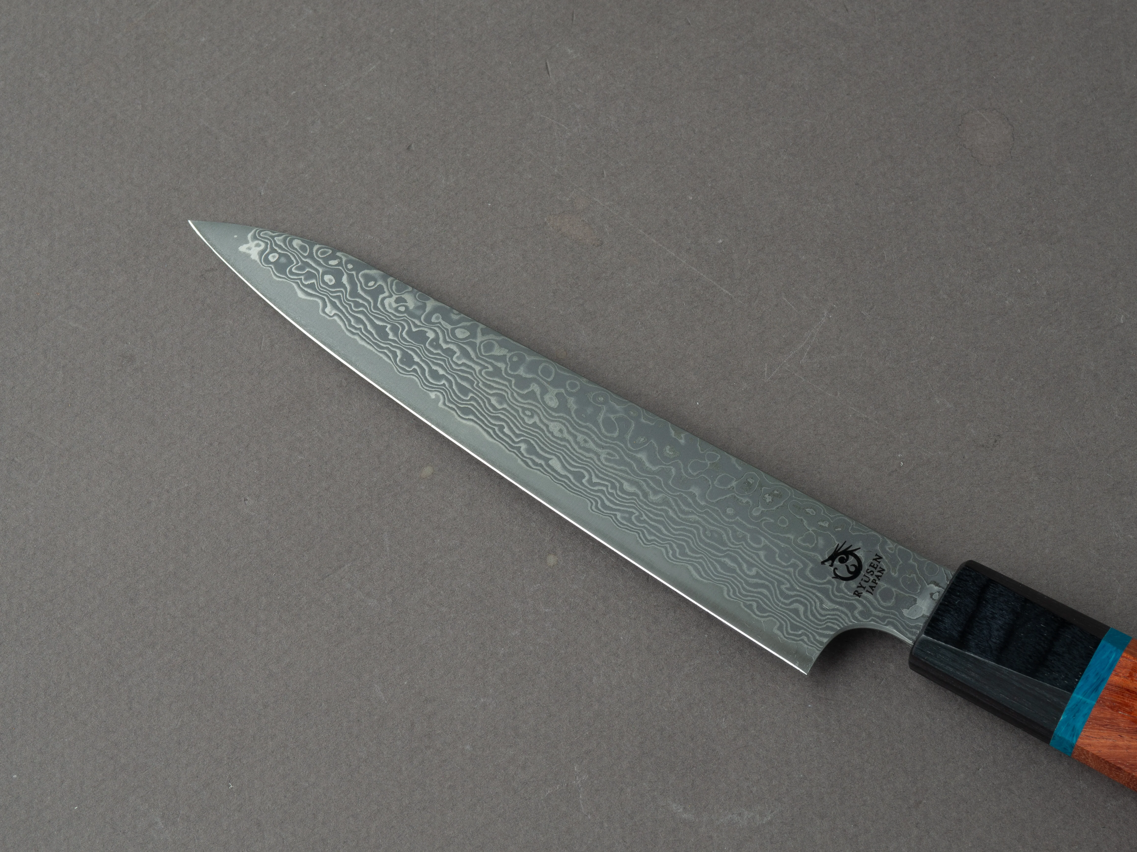 RYUSEN - BONTEN UNRYU KAI - VG10 Damascus - 135mm Petty - Quince Handle - Image 3