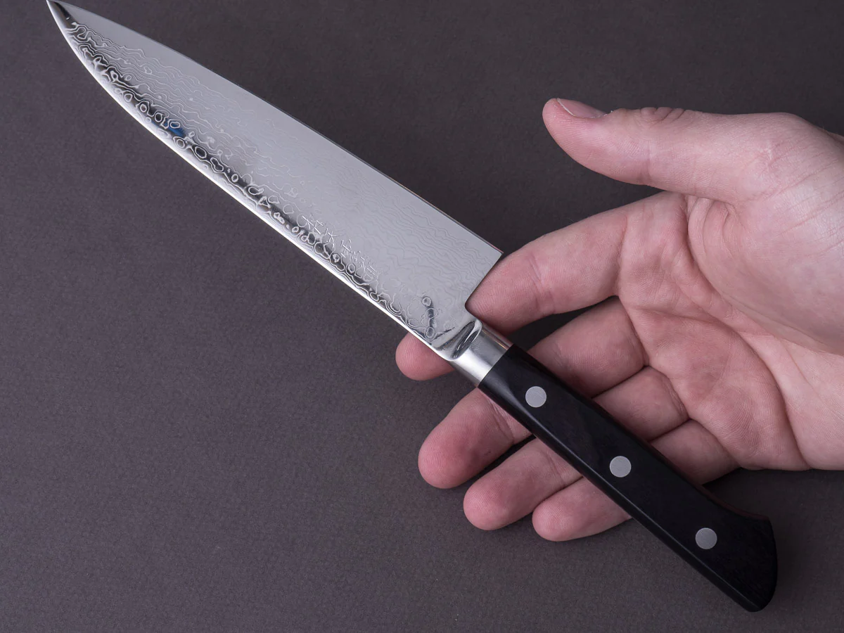 RYUSEN - BONTEN UNRYU - VG10 Damascus - 150mm Gyuto - Western Handle - Image 7