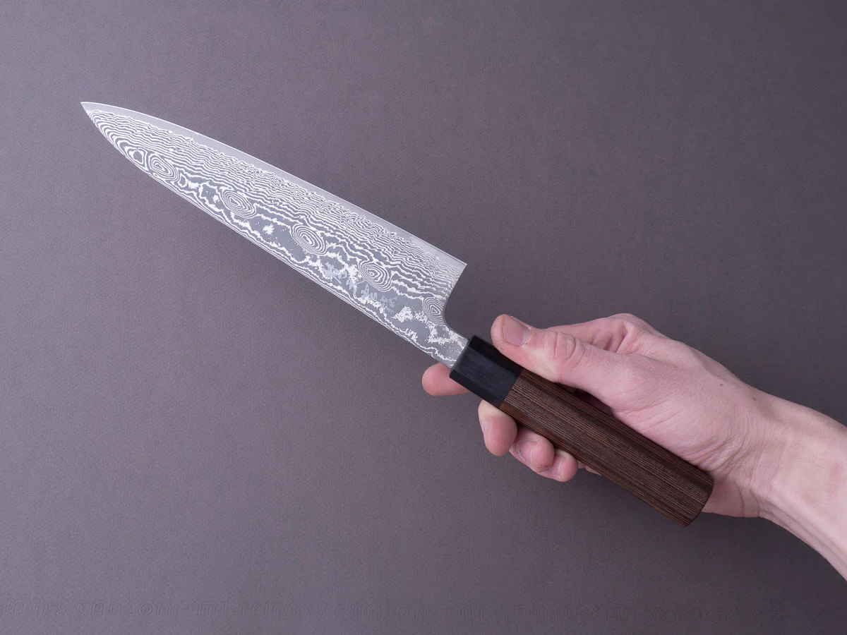 RYUSEN - BONTEN UNRYU WA - VG10 DAMASCUS - 210mm Gyuto - Wenge Handle - Image 3