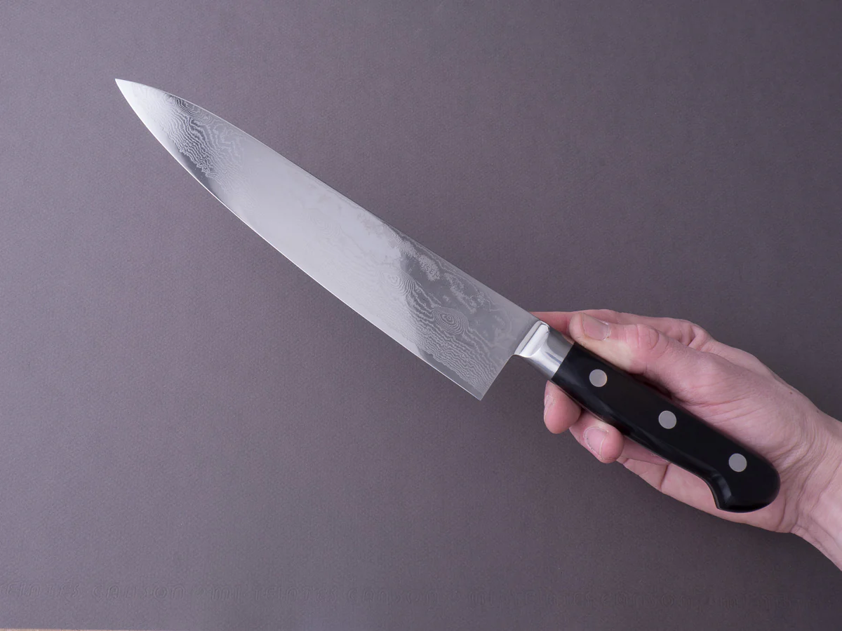 RYUSEN - BONTEN UNRYU - VG10 Damascus - 240mm Gyuto - Western Handle - Image 7