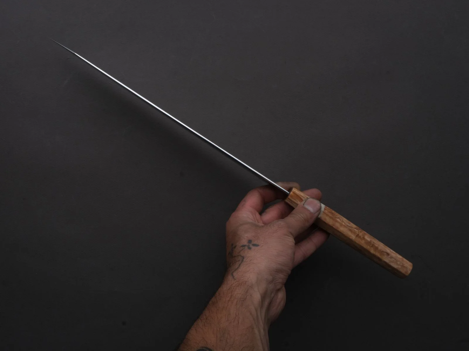 Ryusen - FUKAKURYU KAI - ATS314 - Damascus - Kiritsuke Sujihiki - 270mm - Birch Handle - Image 5