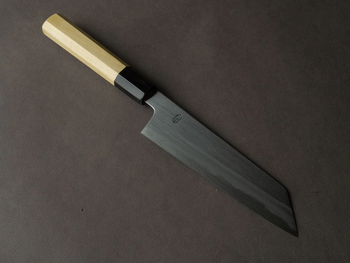 Sakai Kikumori - Kikuzuki Kasumi - White #2 - 180mm Kiritsuke Santoku - Ho Wood Handle