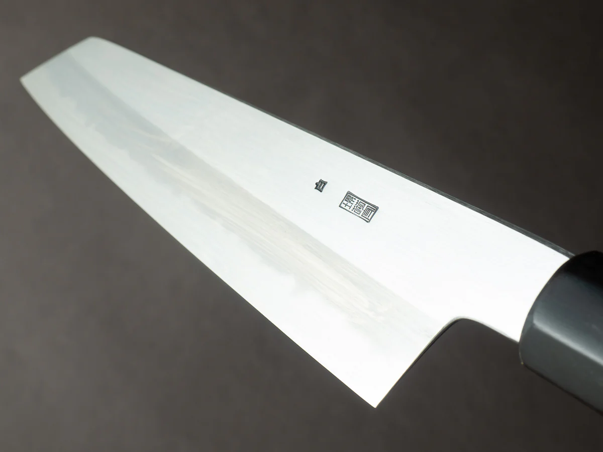 Sakai Kikumori - Kikuzuki Kasumi - White #2 - 210mm Kiritsuke Gyuto - Ho Wood Handle - Image 10