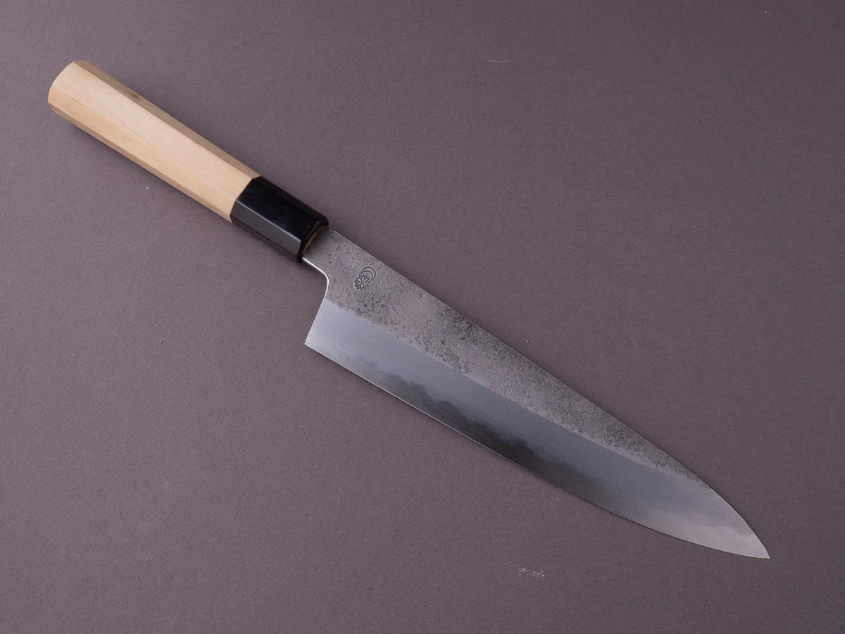 Sakai Kikumori - Kikuzuki Rin - White #2 - Nashiji - Gyuto - 240mm - Magnolia Handle