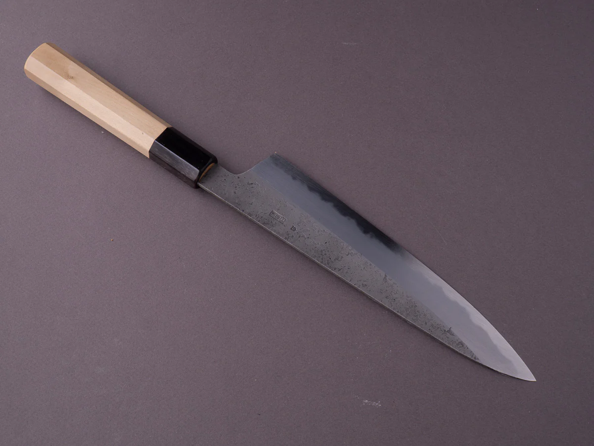 Sakai Kikumori - Kikuzuki Rin - White #2 - Nashiji - Gyuto - 240mm - Magnolia Handle - Image 3