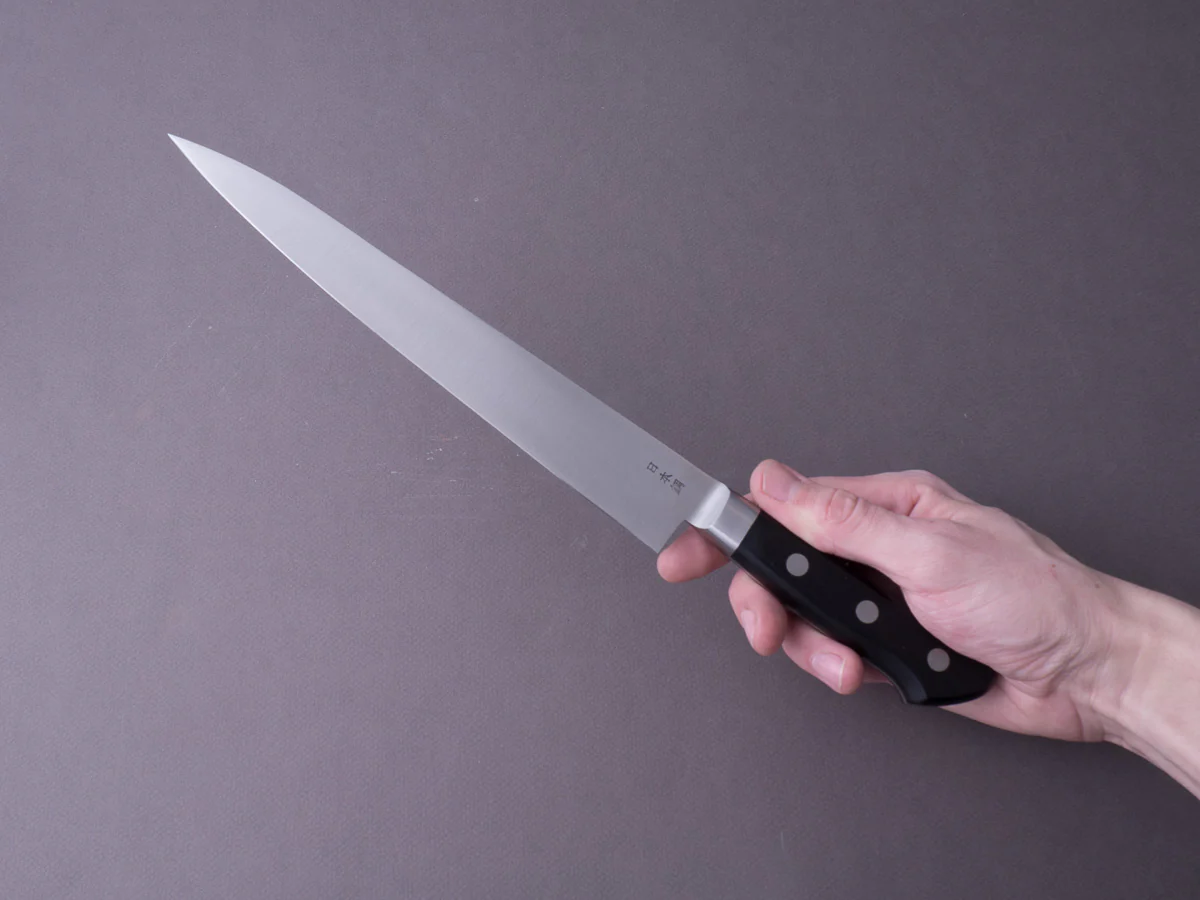 Sakai Kikumori - Nihonko - Carbon - 240mm - Sujihiki - Western Handle - Image 3