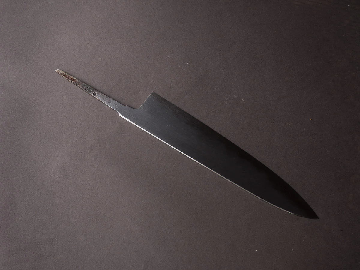 Sakai Kikumori - Tanaka Limited - Aogami Super - So-Bokashi - 270mm Gyuto - No Handle - Tanaka Signed & Dated Tang - Image 3
