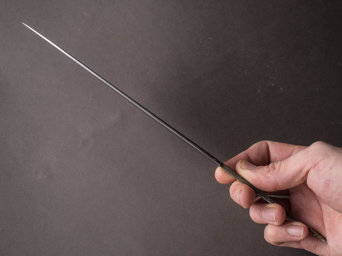Sakai Kikumori - Tanaka Limited - Aogami Super - Mirror Polish - 210mm Gyuto - No Handle - Tanaka Signed & Dated Tang - Image 2