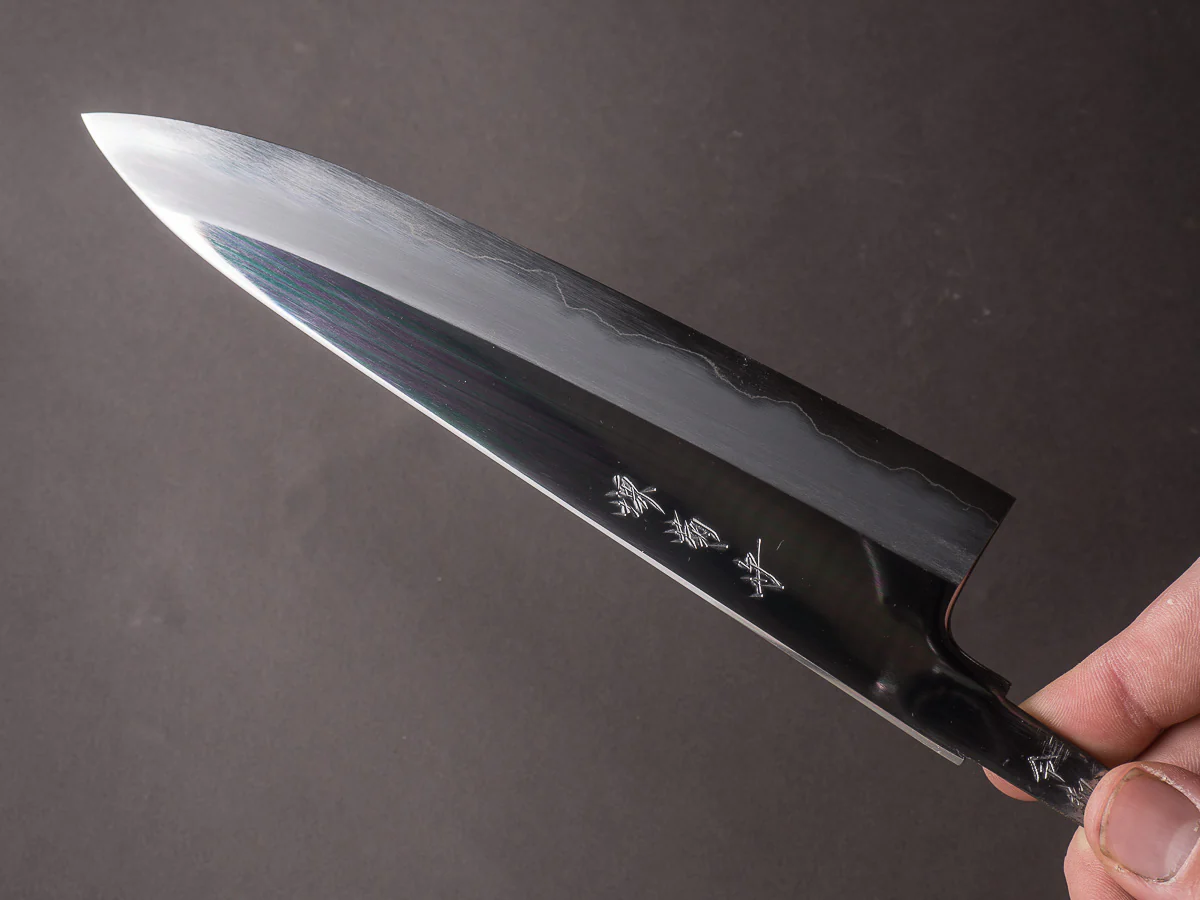 Sakai Kikumori - Tanaka Limited - Aogami Super - Mirror Polish - 210mm Gyuto - No Handle - Tanaka Signed & Dated Tang - Image 6
