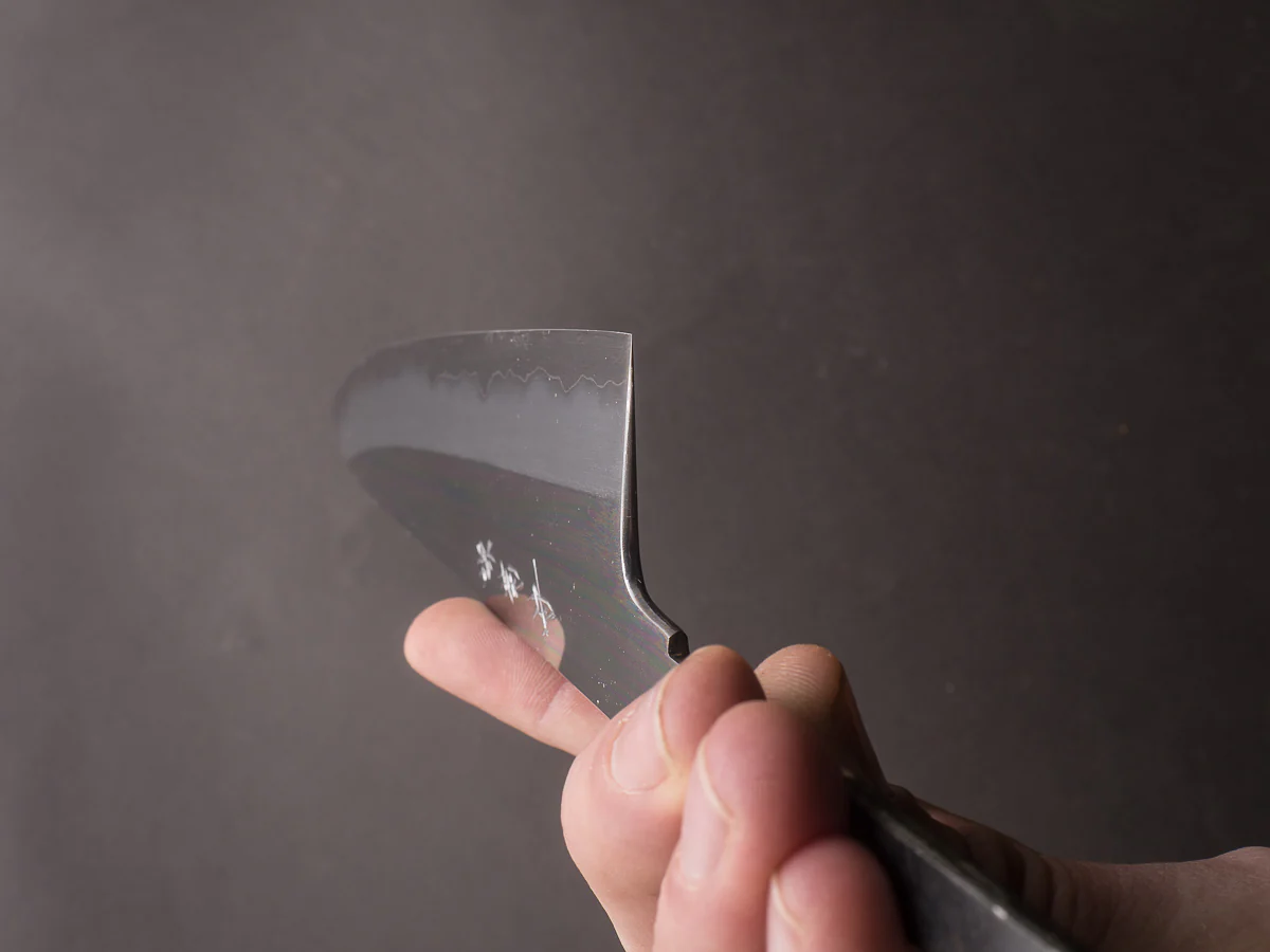 Sakai Kikumori - Tanaka Limited - Aogami Super - Mirror Polish - 240mm Gyuto - No Handle - Tanaka Signed & Dated Tang - Image 2