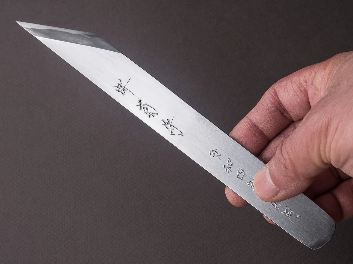 Sakai Kikumori - Tanaka - Super Blue Migaki - Kiridashi - Signed and Serialized - Image 6