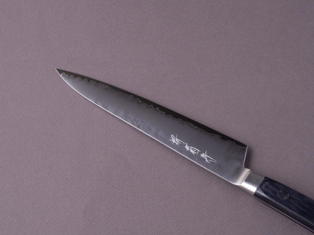 Sakai Kikumori - VG5 - 150mm - Petty - Western Black Pakka Handle - Image 4