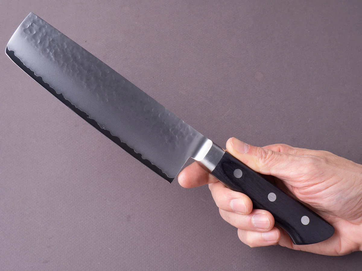 Sakai Kikumori - VG5 - 160mm - Nakiri - Western Handle - Image 6