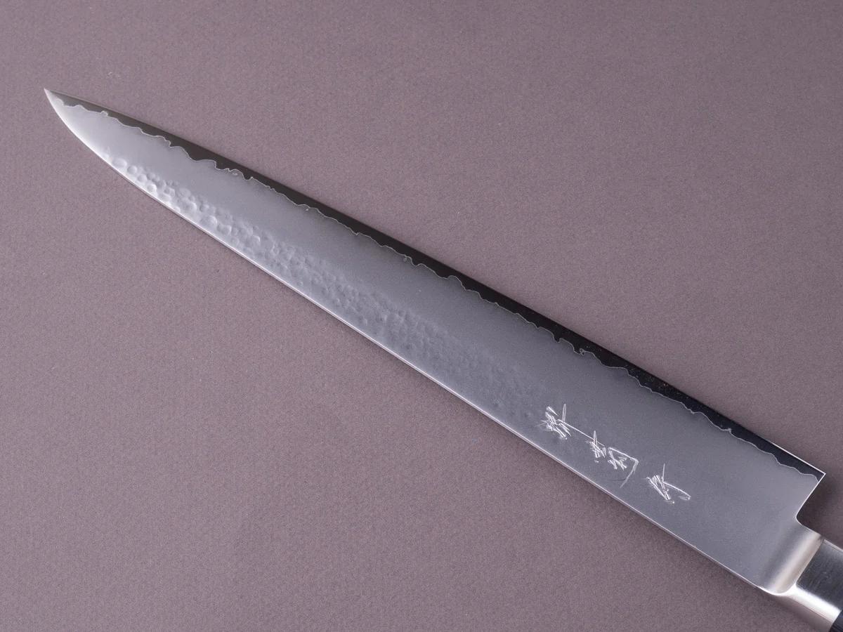 Sakai Kikumori - VG5 - 270mm Sujihiki - Western Black Pakka Handle - Image 8