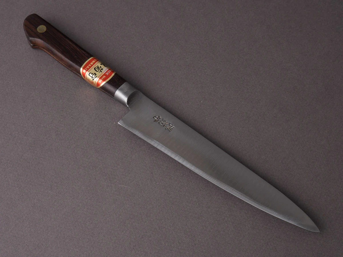 Sakai Kikumori - Vintage Swedish Carbon - 150mm Petty - Western Rosewood Handle