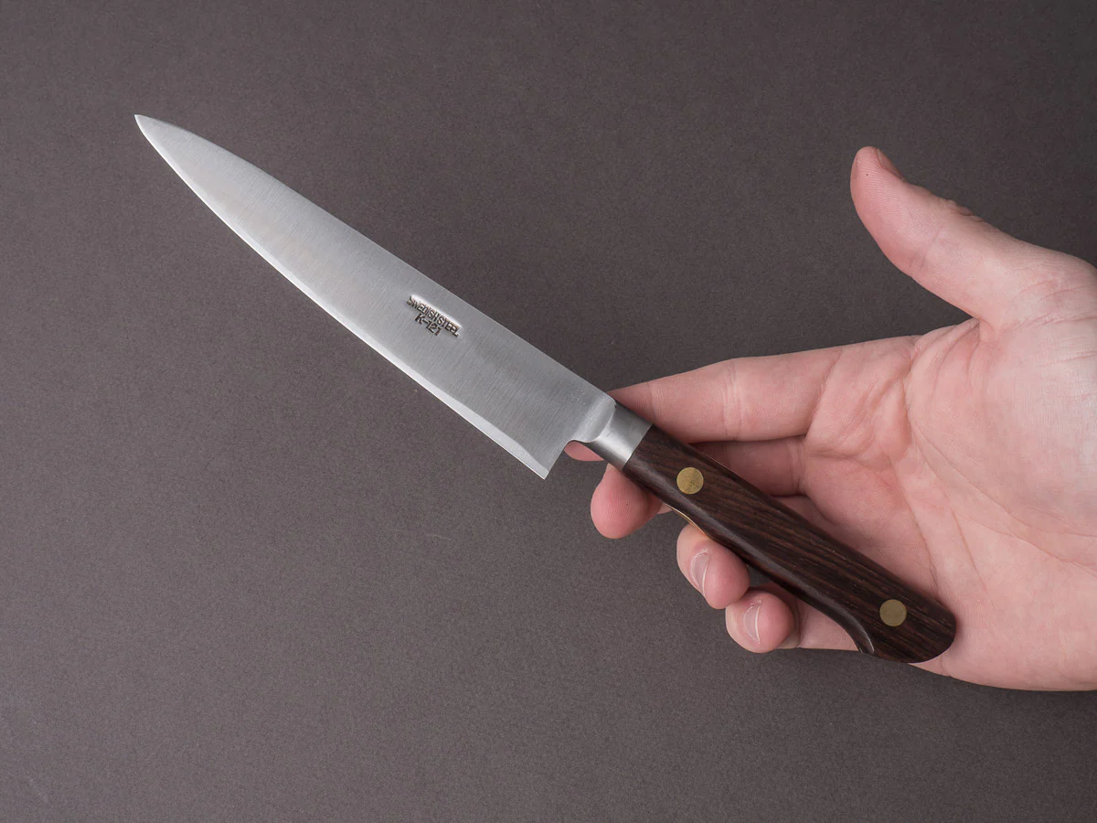 Sakai Kikumori - Vintage Swedish Carbon - 150mm Petty - Western Rosewood Handle - Image 6