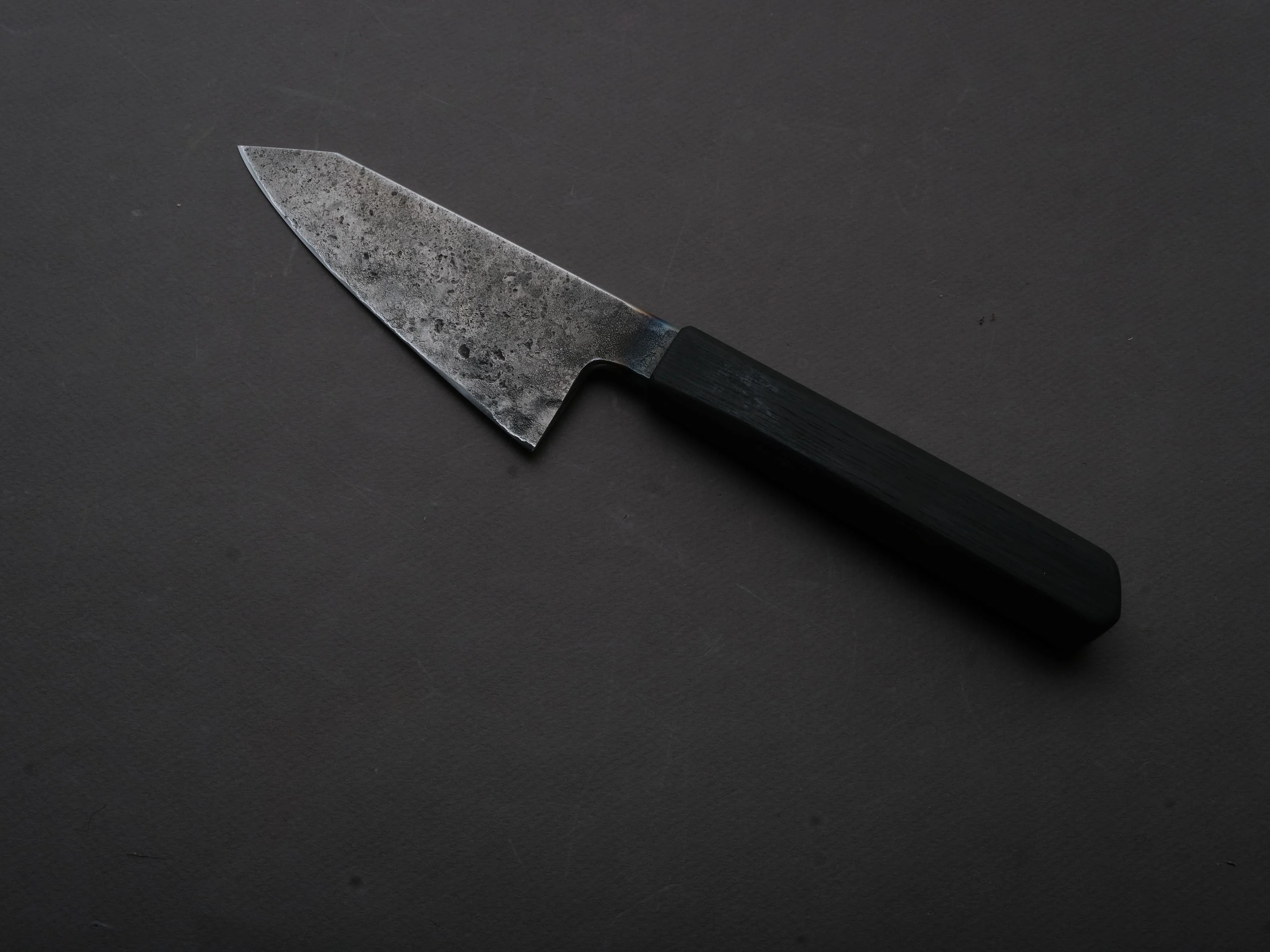 Soma - ApexUltra - Monosteel - Kurouchi - 120mm - Honesuki - Charred Oak Handle - Image 2